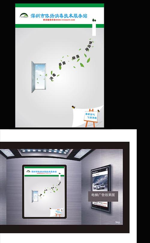 制作摆放在电梯内的框架广告创意